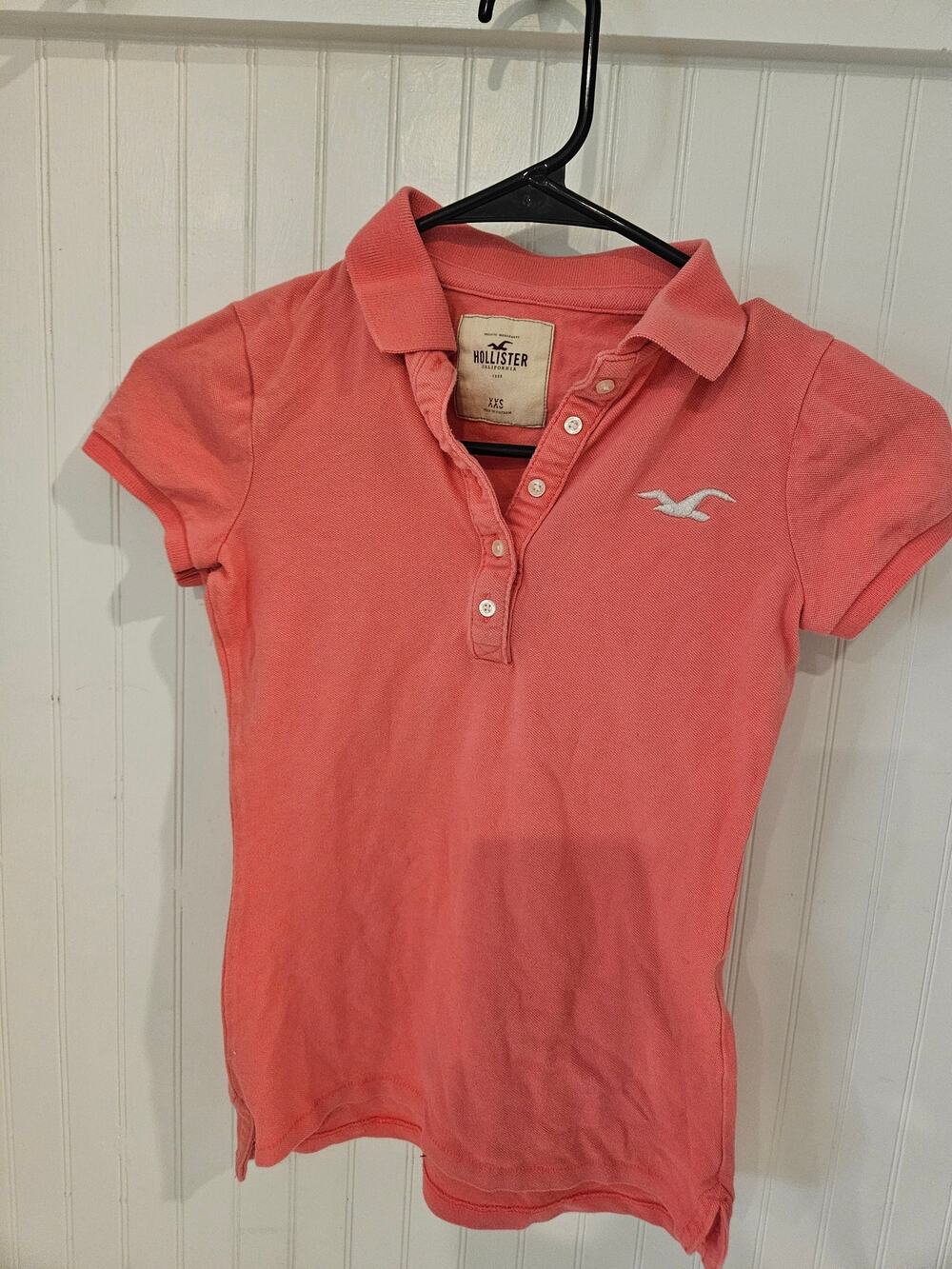 Hollister Pink Collared Shirt Girls XXS